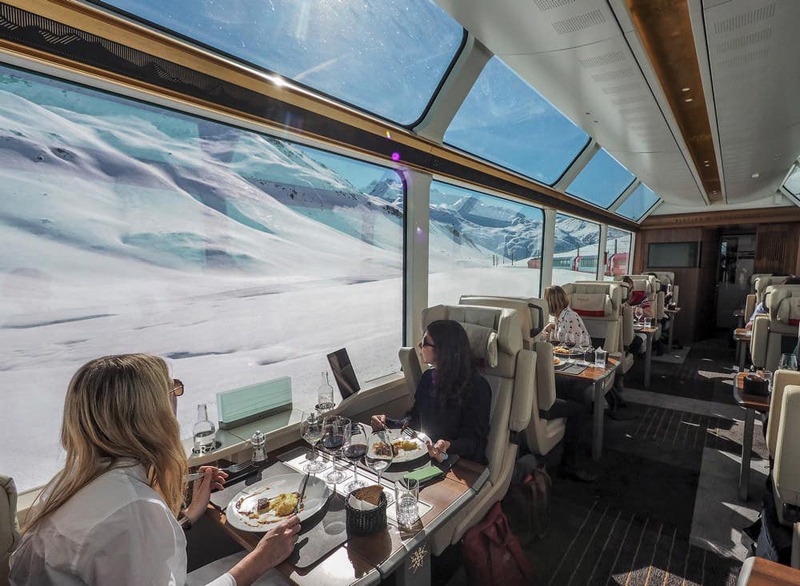 冰河列車 尊爵艙 窗外美景  (圖 / 瑞士國家旅遊局提供)