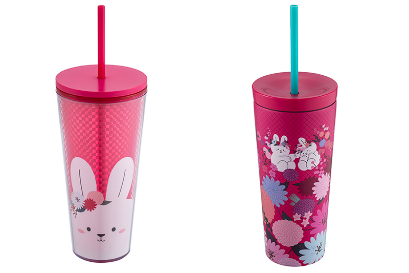 玉兔春和TOGO冷水杯與雙兔報春不鏽鋼 TOGO冷水杯