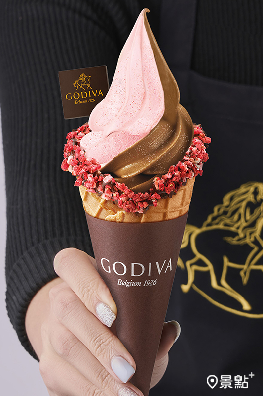 草莓巧克力霜淇淋，售價220元