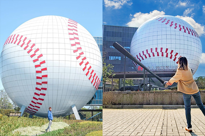 世界經典賽開戰！超應景巨型棒球裝置這裡拍