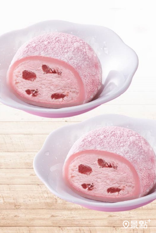 草苺起司冰淇淋大福。