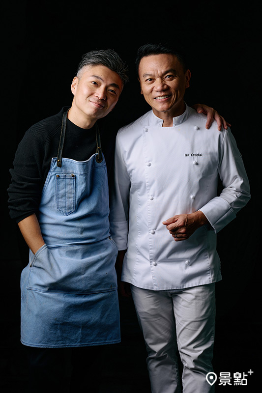 MMHG湘樂餐飲集團創辦人兼主廚林泉Richie Lin與泰國主廚伊恩基第差Ian Kittichai。