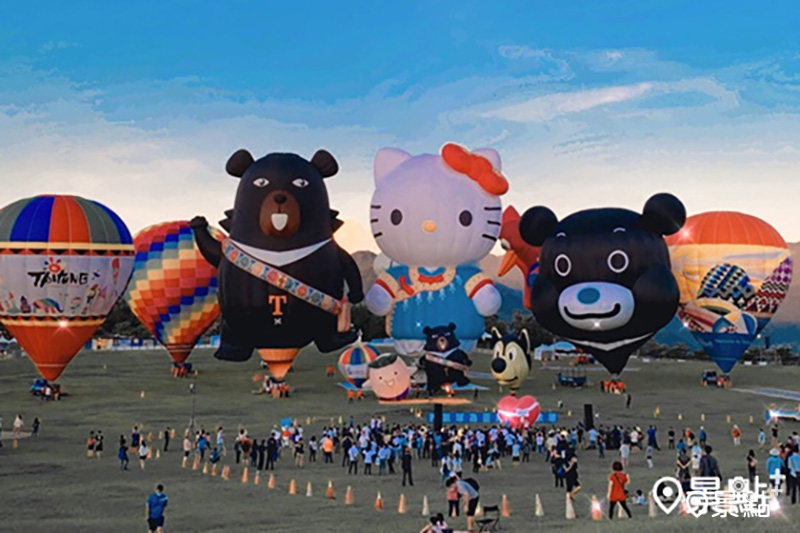 2023臺灣國際熱氣球嘉年華於6月30日至8月28日登場。 (圖／台東熱氣球嘉年華，以下同)