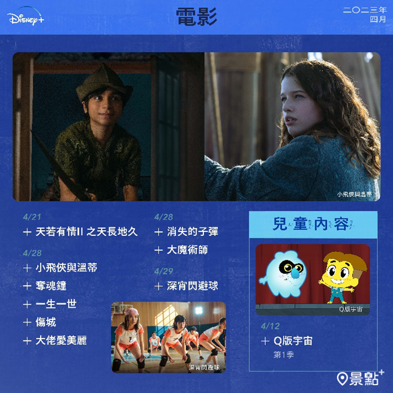 Disney+ 4月電影片單