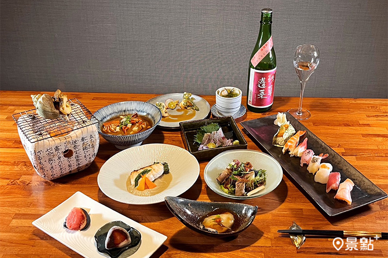 綠舞飯店舞饌日料Omakase無菜單料理每位1980元起，需於用餐7日前預訂。