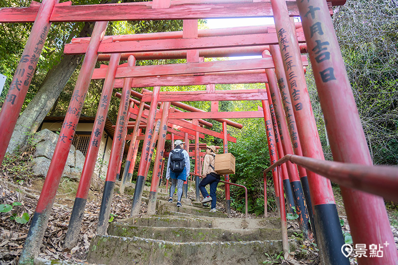 穿過千鳥居，了解廣島的歷史文化，感受大自然的力量，朝山頂邁進。