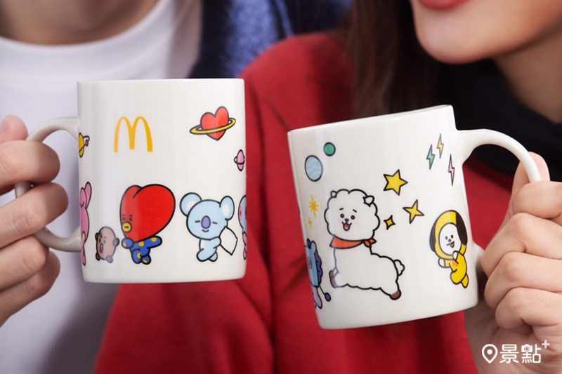 「BT21陶瓷餐具三件組」全台限量七萬組！4/12起正式登陸麥當勞！（圖／麥當勞，以下同）