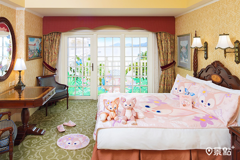 粉絲還可預訂於香港迪士尼樂園酒店的「LinaBell萌粉世界」主題客房。