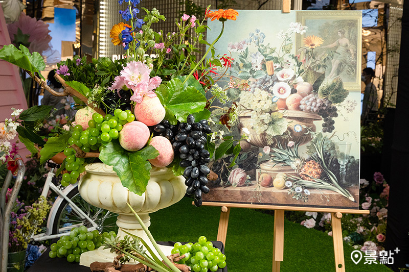 全台獨有《花卉之旅-重現荷蘭大師繪畫之花藝創作展》 親身感受花卉魅力。（圖／台北101，以下同）