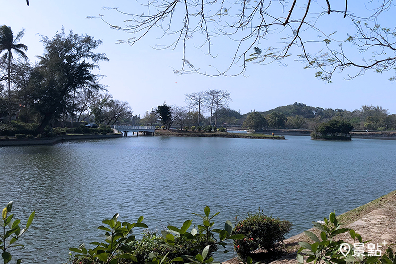 虎頭埤位在台南新化，宛如市區的後花園，更有著小日月潭的美稱。（圖／景點+ Rhoda）