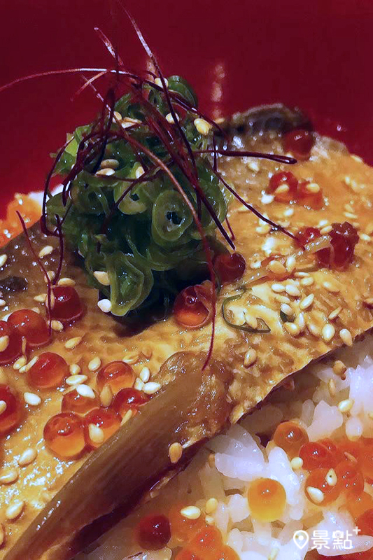 岡山區溫度劑餐廳入選餐點滷虱目魚肚飯。