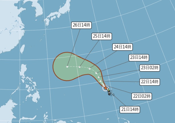2號颱風瑪娃將增強成中颱！鋒面滯留一週天氣概況先看