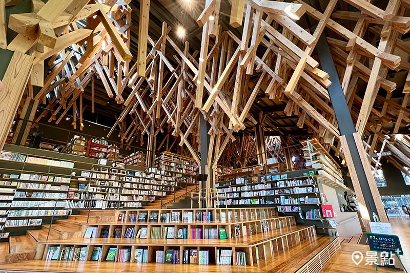 堪稱四國最美圖書館「雲之上圖書館」隈研吾在檮原町創建的五大建築之一。