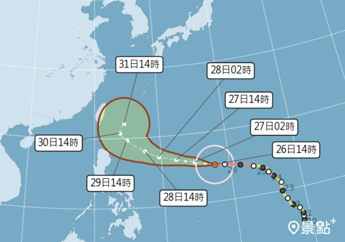 圖 / 中央氣象局，以下同