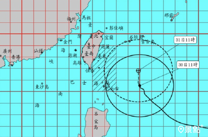 中度颱風瑪娃龜速前進！持續減弱迎風面注意風強雨大