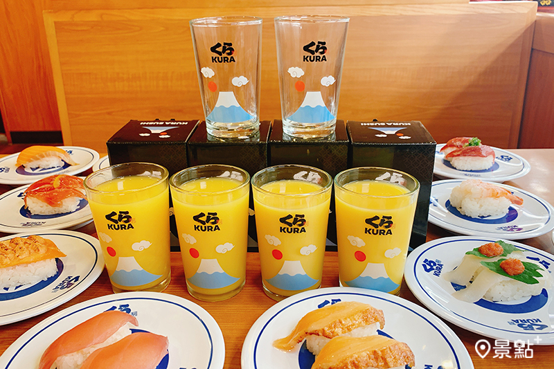 藏壽司台中三井 LaLaport 店6月20日起滿額活動再贈限量超可愛富士山和風玻璃杯！