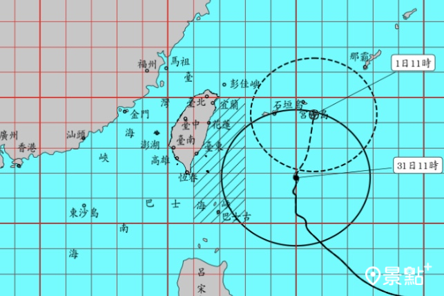 圖 / 中央氣象局，以下同