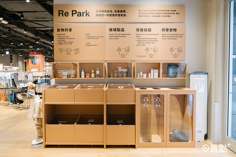 提供「Re-Park」服務，讓資源循環利用，再生新價值。