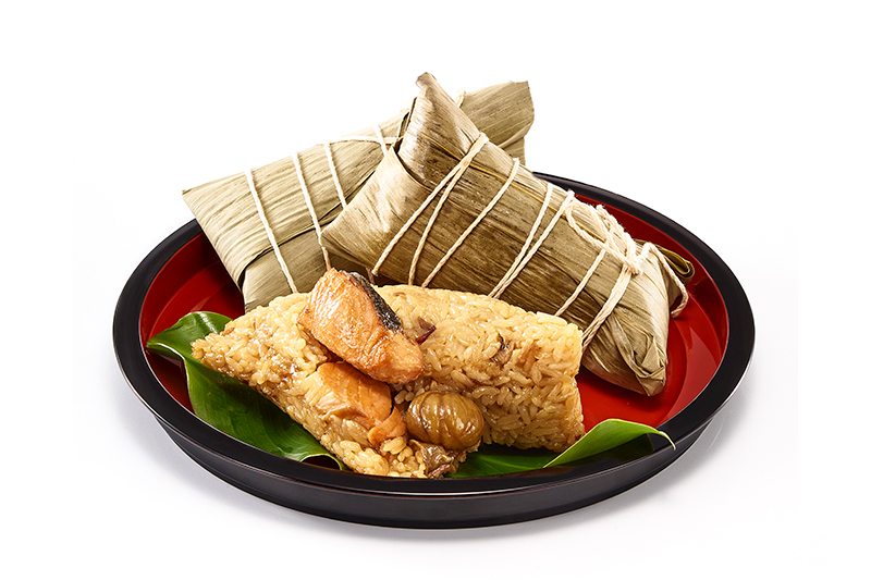 爭鮮  鮭魚栗子粽。