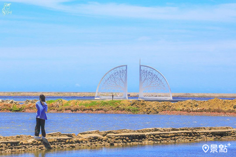 扇形鹽田濱海新亮點「生命之樹」地景。（圖／jaylove791206）