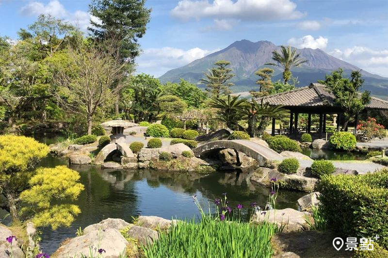 「仙巖園」內的日式庭院。（圖／仙巌園）