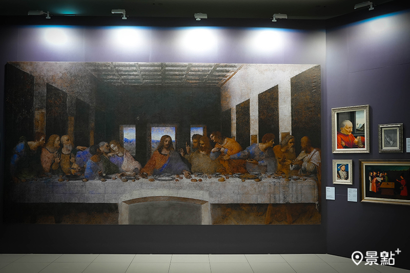 《會動的文藝復興》展覽中包含全台最大經典復刻畫作—達文西《最後的晚餐》。
