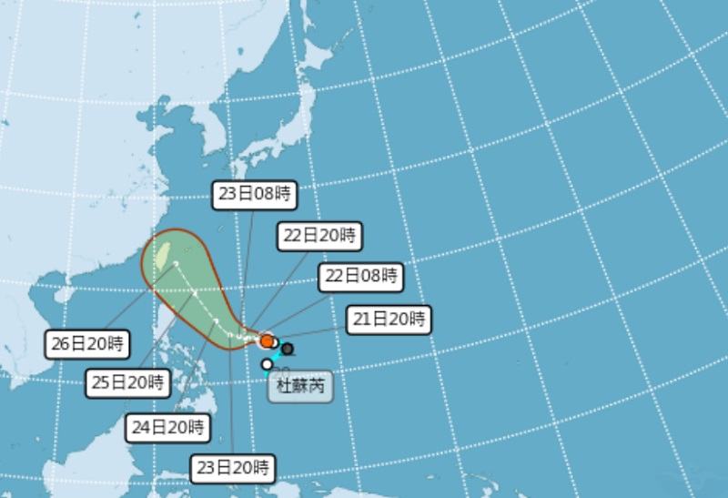 5號颱風杜蘇芮生成！路線東修襲台機率提高週末天氣先看