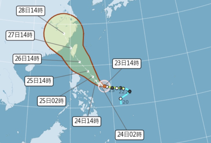 杜蘇芮颱風加速轉中颱！海警陸警可能發布時間有放颱風假機會