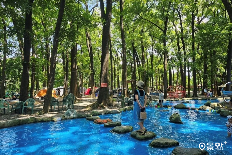 新八大生態露營樂園為夏日親子消暑必遊景點。（圖／showyu160，以下同）