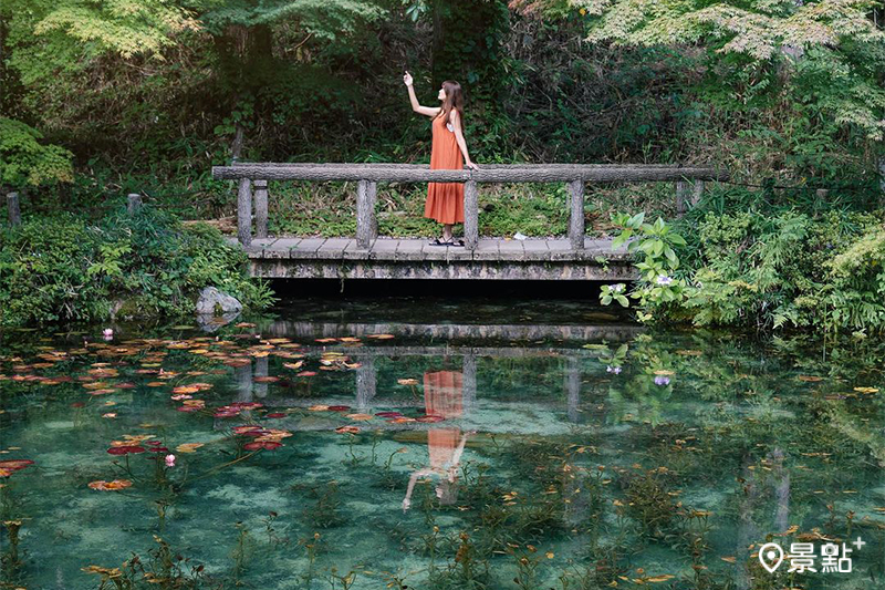 位在岐阜縣關市根道神社境內有座酷似法國畫家莫內名畫的「莫內之池」。（圖／syl.vialife，以下同）