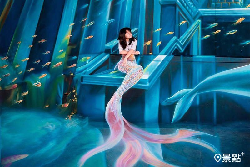 「時空之城」讓遊客化身美人魚進入3D海洋世界，1200坪場景免費入場！（圖／djjoseph_o.o_music，以下同）