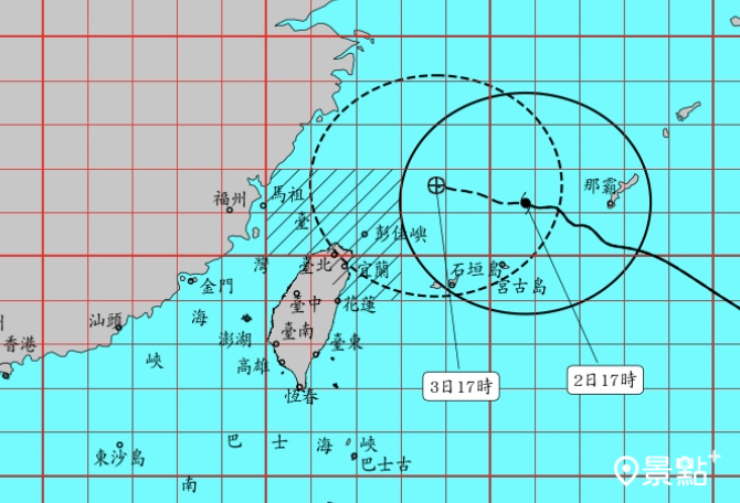 中颱卡努陸上颱風警報發布！新北市預估可達颱風假標準
