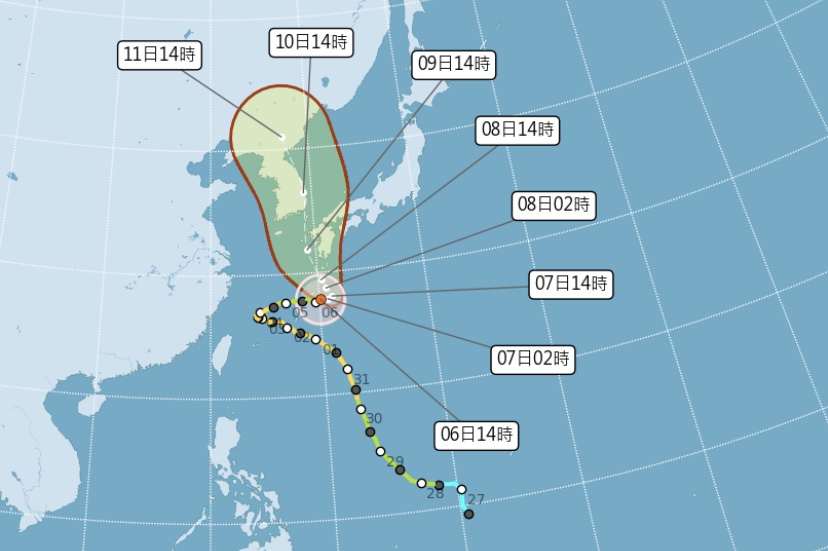 第7第8颱風恐接連生成！卡努日本封第一怪颱 一週天氣概況先看