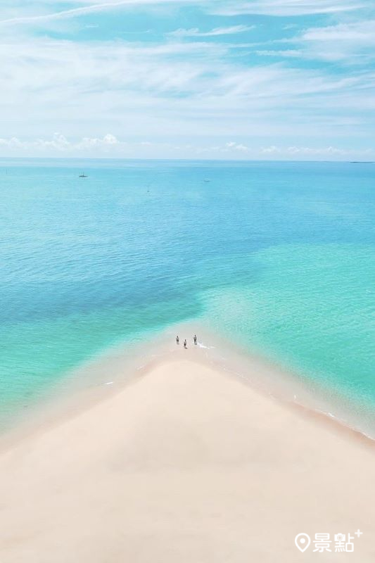 澎湖吉貝擁有無敵海景及絕美沙尾景觀。