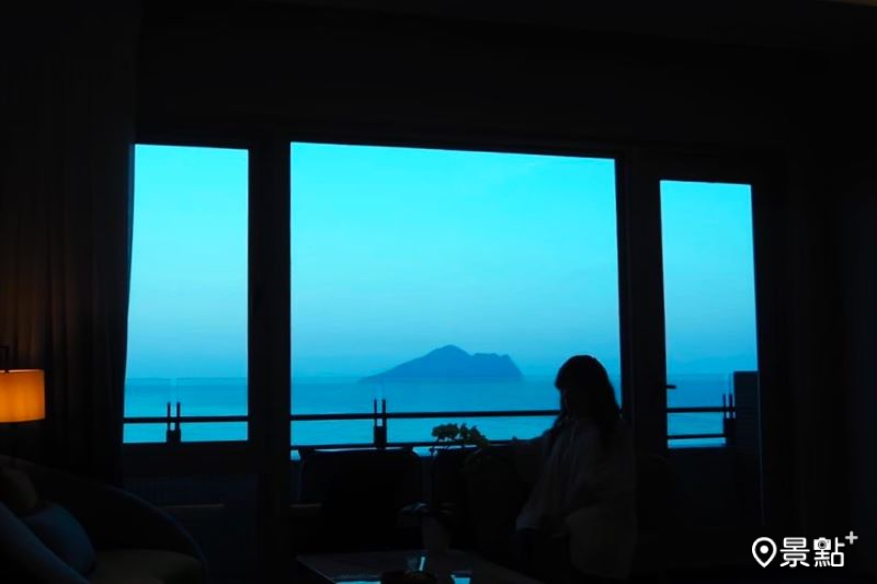 凱渡廣場酒店面海房也能看到龜山島。（圖／景點+ 張盈盈）