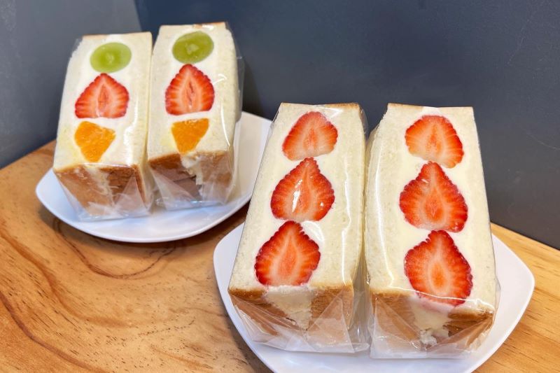 水果三明治的橫切面非常可愛。（圖／fruitos森果治）