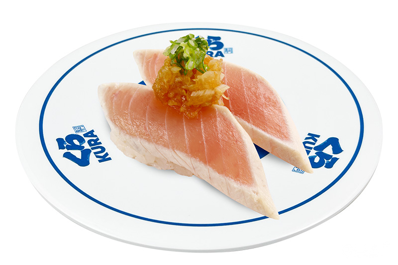 使用燒霜手法的鮪魚，讓魚片本身更保有獨特香氣。