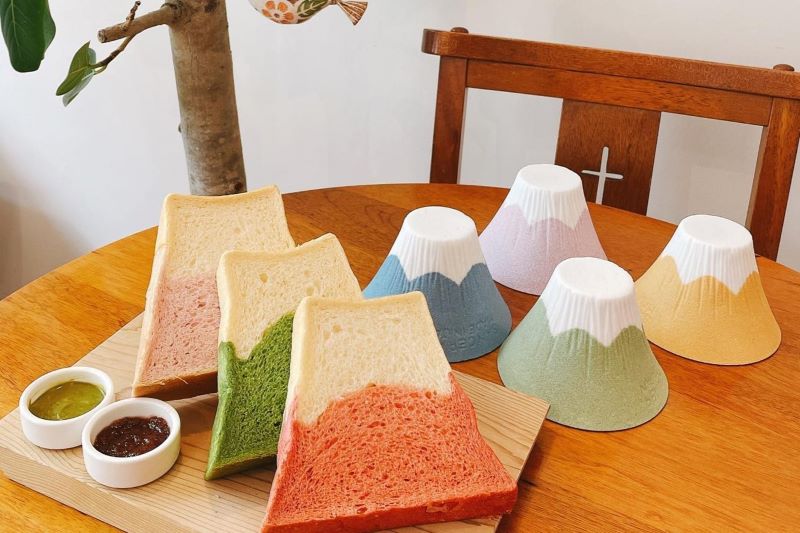 由天然食材製作的「富士系列」吐司。（圖／Mitaka s-3e Cafe）