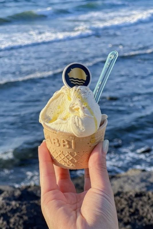 「Hugely Jeju」販售義式冰淇淋。（圖／hugely_jeju，以下同）