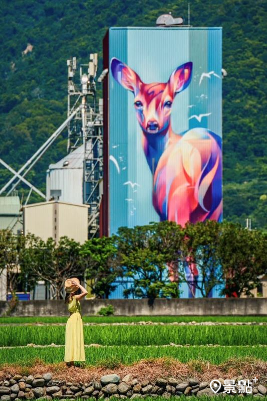 27米高的《心之地》彩繪鹿景。（圖／tintinghi，以下同）