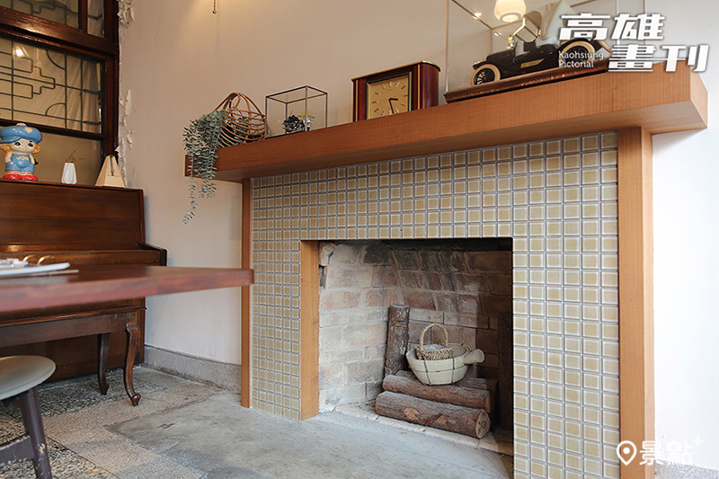 老屋的舊壁爐現在也用另一種形式保留下來。