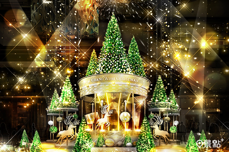 大阪梅田GRAND FRONT OSAKA聖誕節打造夢幻旋轉木馬聖誕樹裝飾，三大亮點耶誕必追！（圖／J&amp;amp;T CONTENTS，以下同）