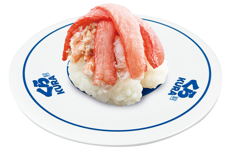 特盛紅蟹握壽司。