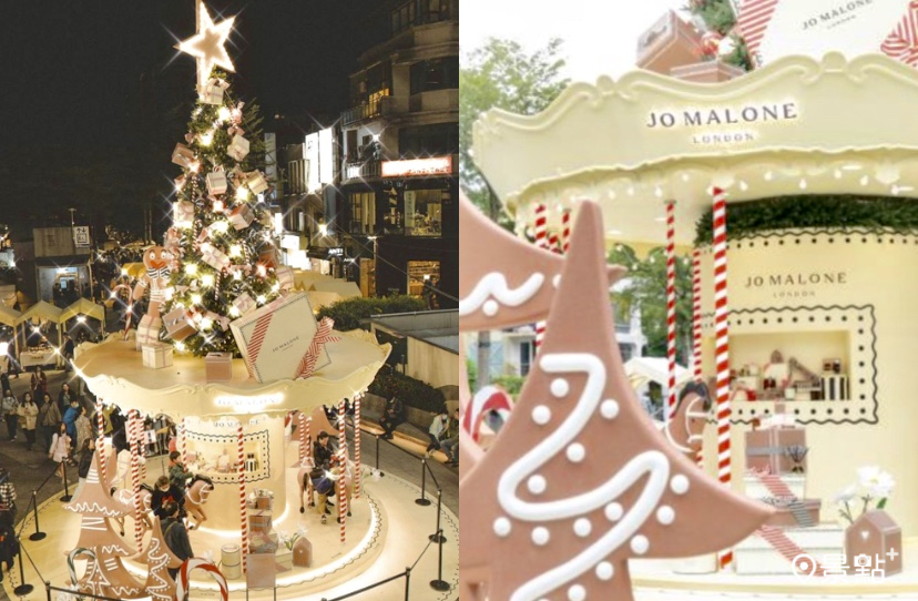 聖誕樹收集 9米高純白歐風旋轉木馬薑餅人聖誕樹！Jo Malone打造夢幻歐風遊樂園聖誕場景降臨心中山