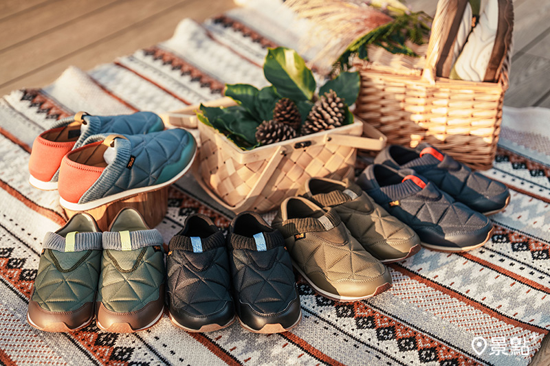 Teva ReEmber 菠蘿麵包鞋，採用抗撕裂的防刮傷鞋面，即使在戶外環境也不怕樹枝碎石，為適合秋冬露營穿著的戶外鞋。