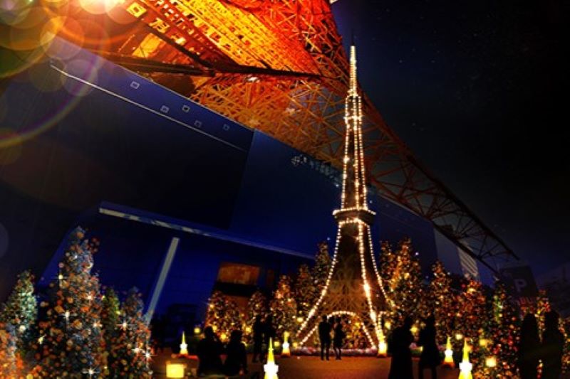 東京必賞10大聖誕燈景。（圖／東京鐵塔）