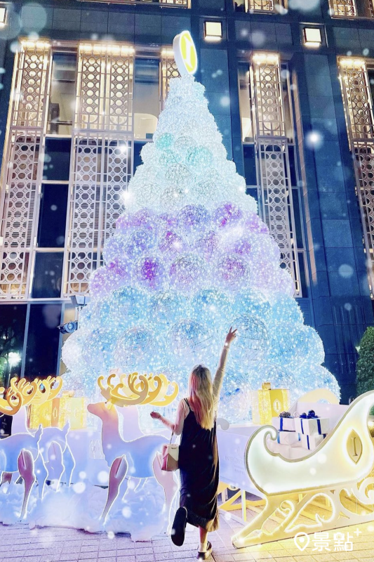 高雄洲際酒店夢幻棉花糖聖誕樹。（圖／gominkin，以下同）