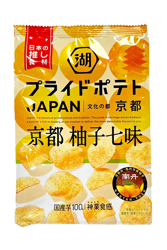 湖池屋  洋芋片柚子七味風味。