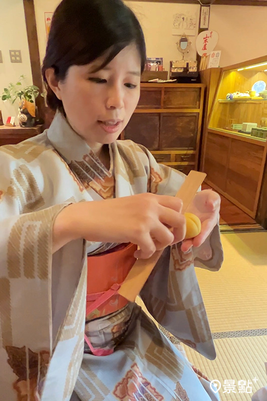 手把手「和菓子」教學。（圖／京町山本屋）