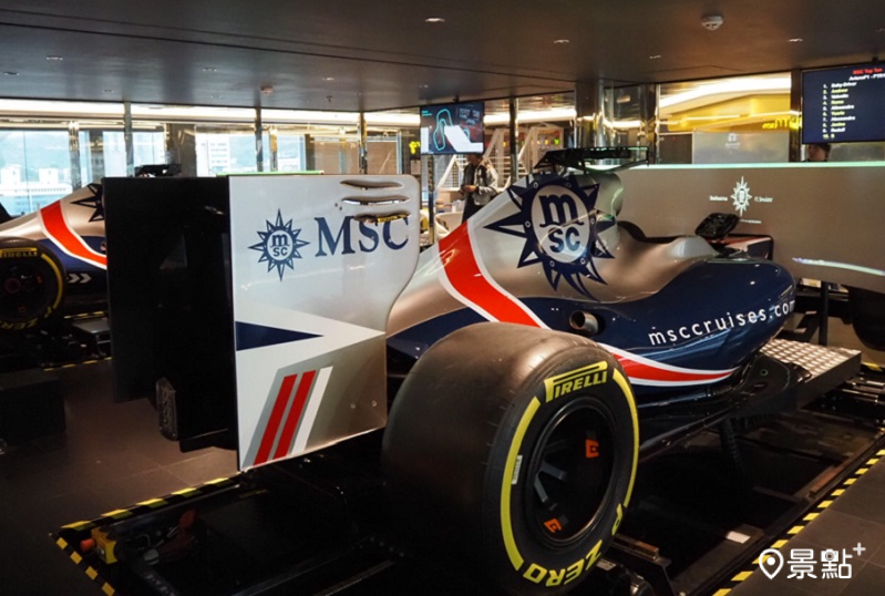 MSC是唯一與F1官方合作的郵輪。